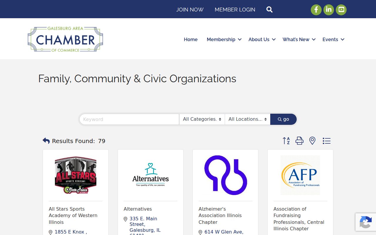 Galesburg neighbors civic and community organization directory