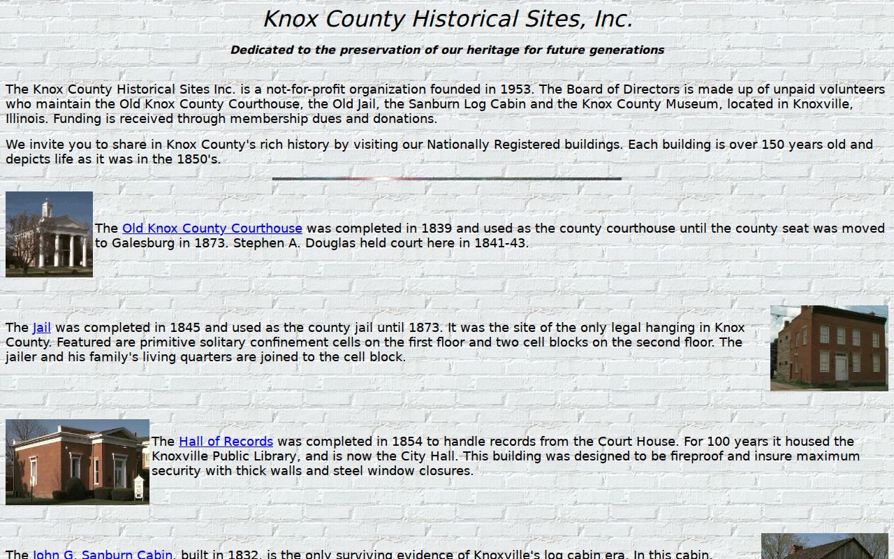 Galesburg previous residents research through Knox County Historical Sites